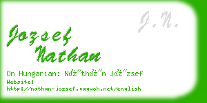 jozsef nathan business card